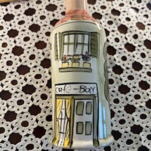 Villa Italian Style Ceramic Painted Bottle Dispenser - Never Used